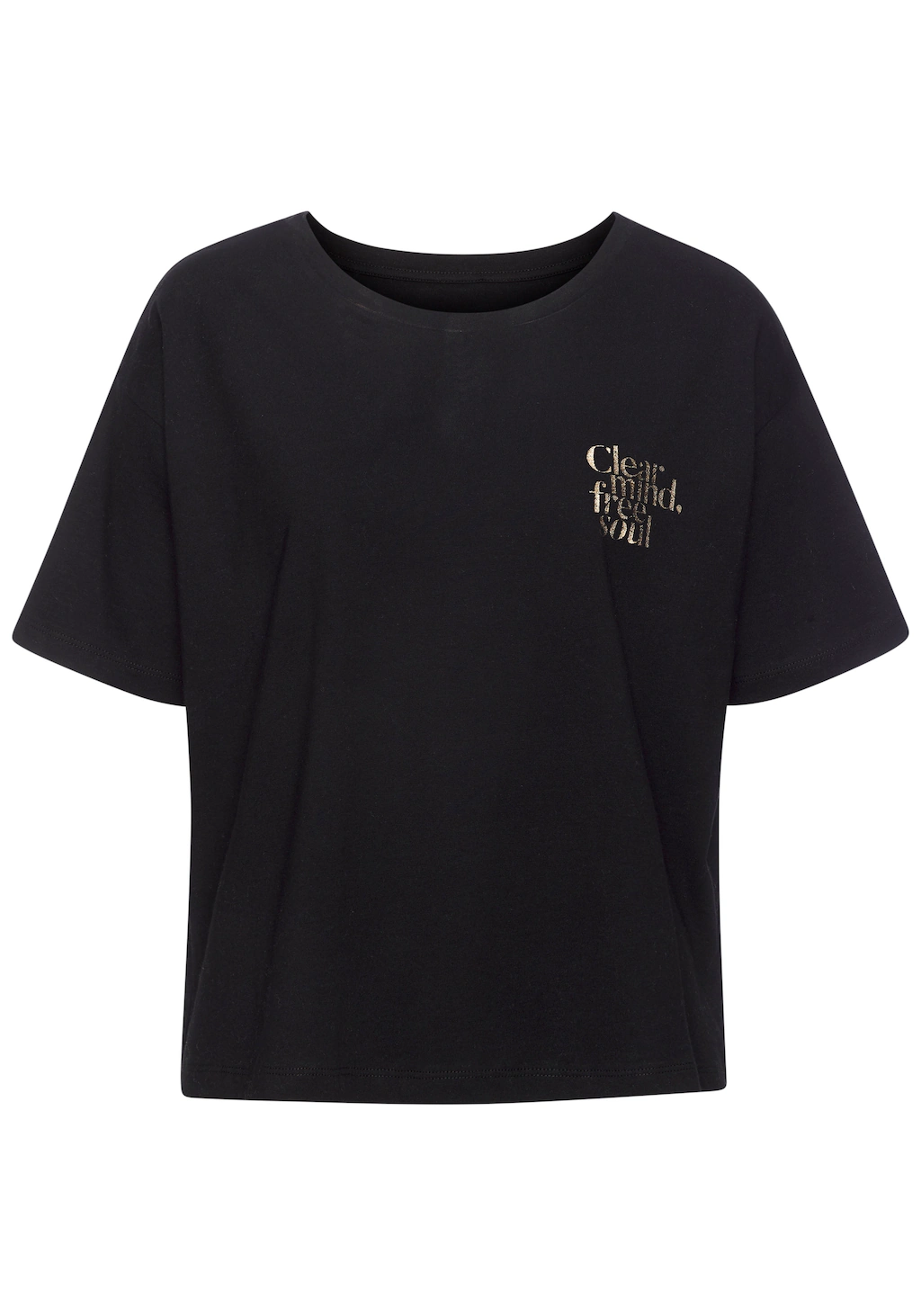 Buffalo T-Shirt, mit aufwendigen Foil Print vorn günstig online kaufen