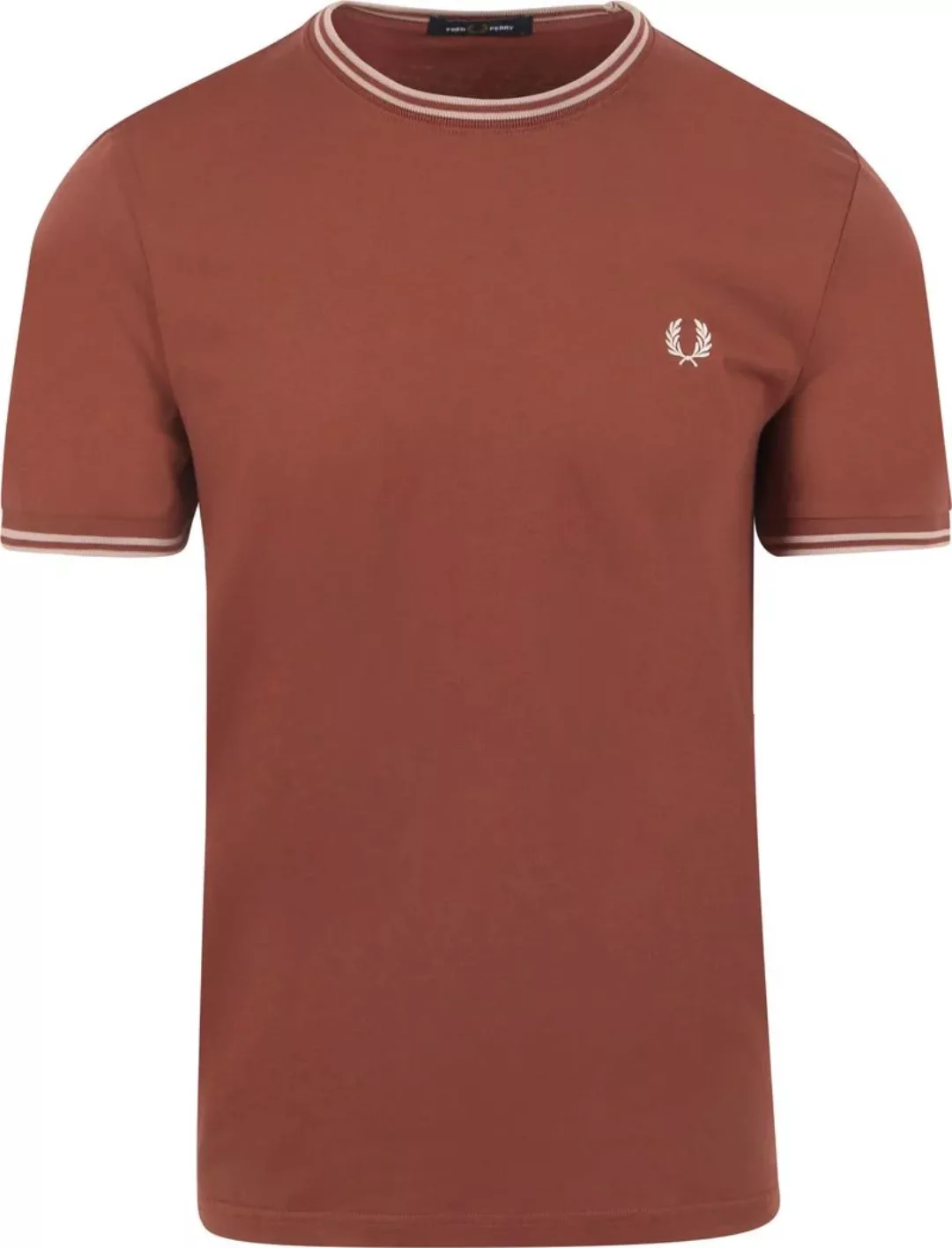 Fred Perry Twin Tipped T-shirt Brique - Größe XL günstig online kaufen