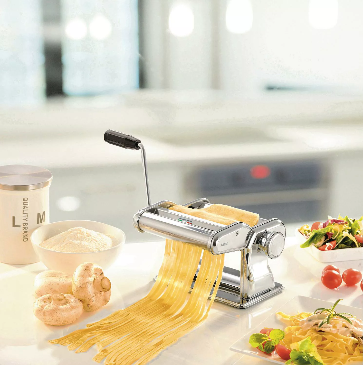 GEFU Nudelmaschine »Pasta Perefetta Brillante«, für 3 verschiedene Nudelsor günstig online kaufen