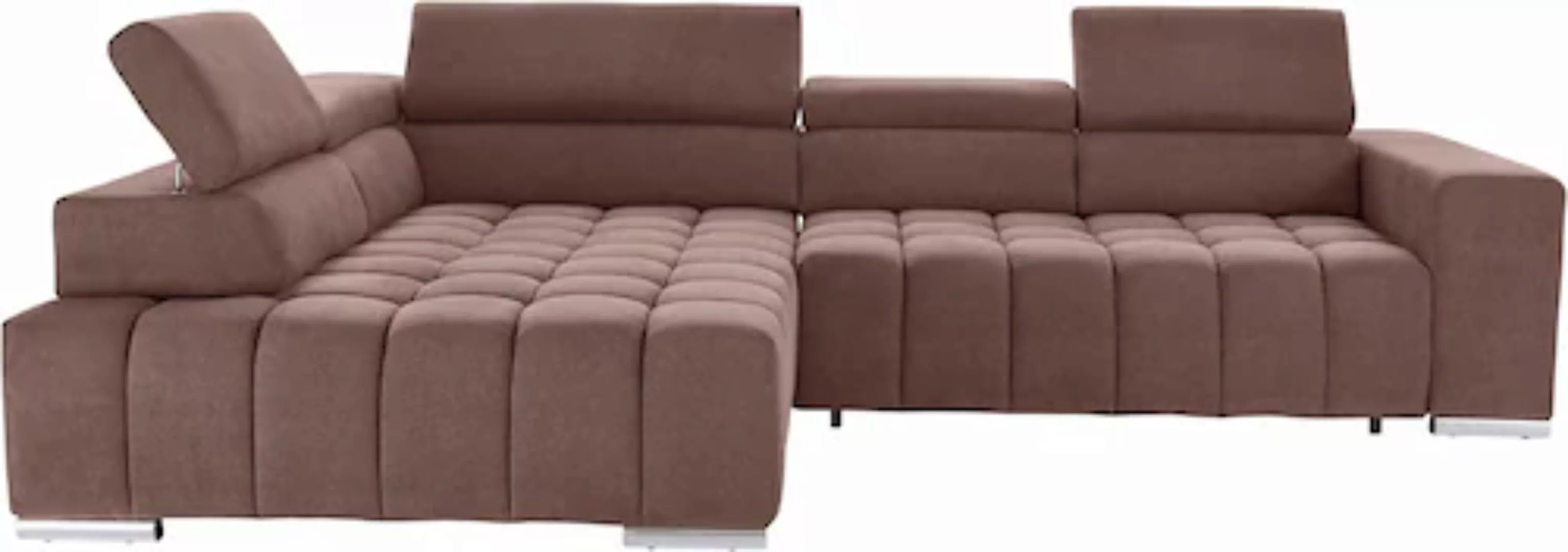 exxpo - sofa fashion Ecksofa Elias, L-Form, mit Kopf- bzw. Rückenverstellun günstig online kaufen