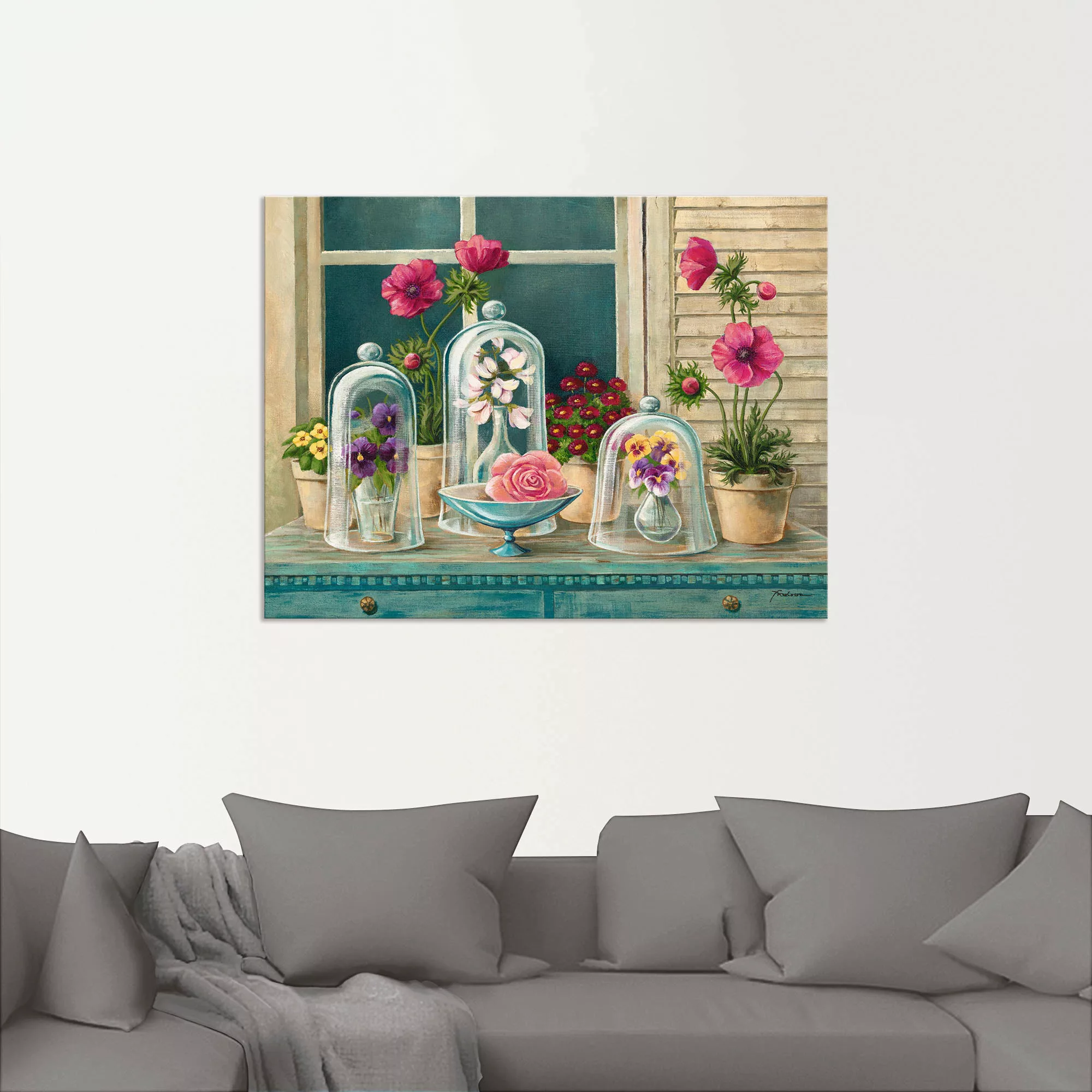 Artland Wandbild »Kollektion mit Blumen«, Arrangements, (1 St.), als Alubil günstig online kaufen