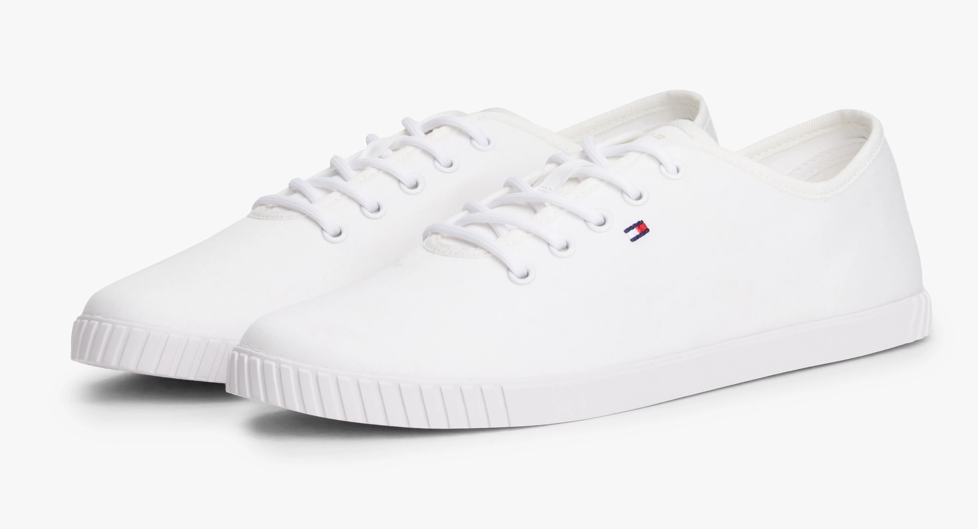 Tommy Hilfiger Sneaker "CANVAS LACE UP SNEAKER", Freizeitschuh, Halbschuh, günstig online kaufen