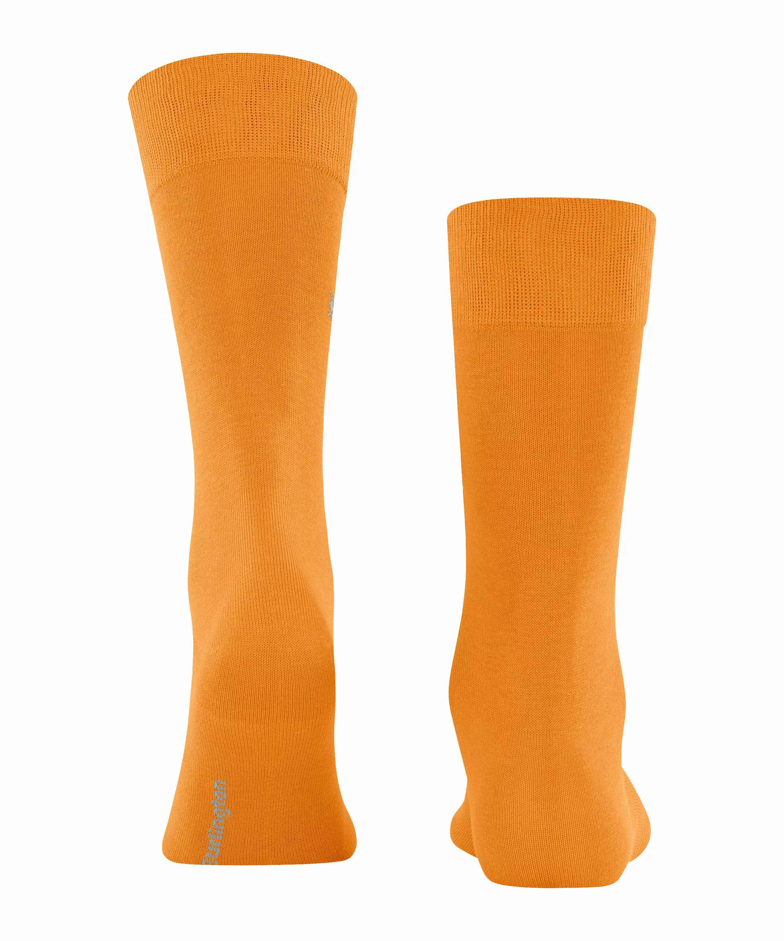 Burlington Dublin Herren Socken, 40-46, Orange, Uni, Baumwolle, 21015-86850 günstig online kaufen