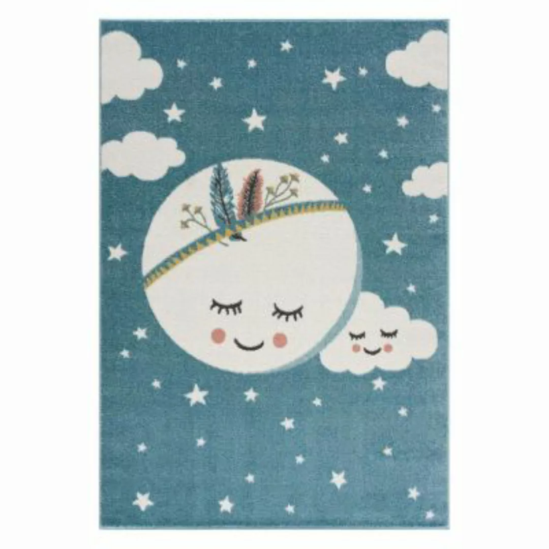 Carpet City Kinderteppich »Anime9383«, rund, Sternen-Teppich mit Mond, Weic günstig online kaufen