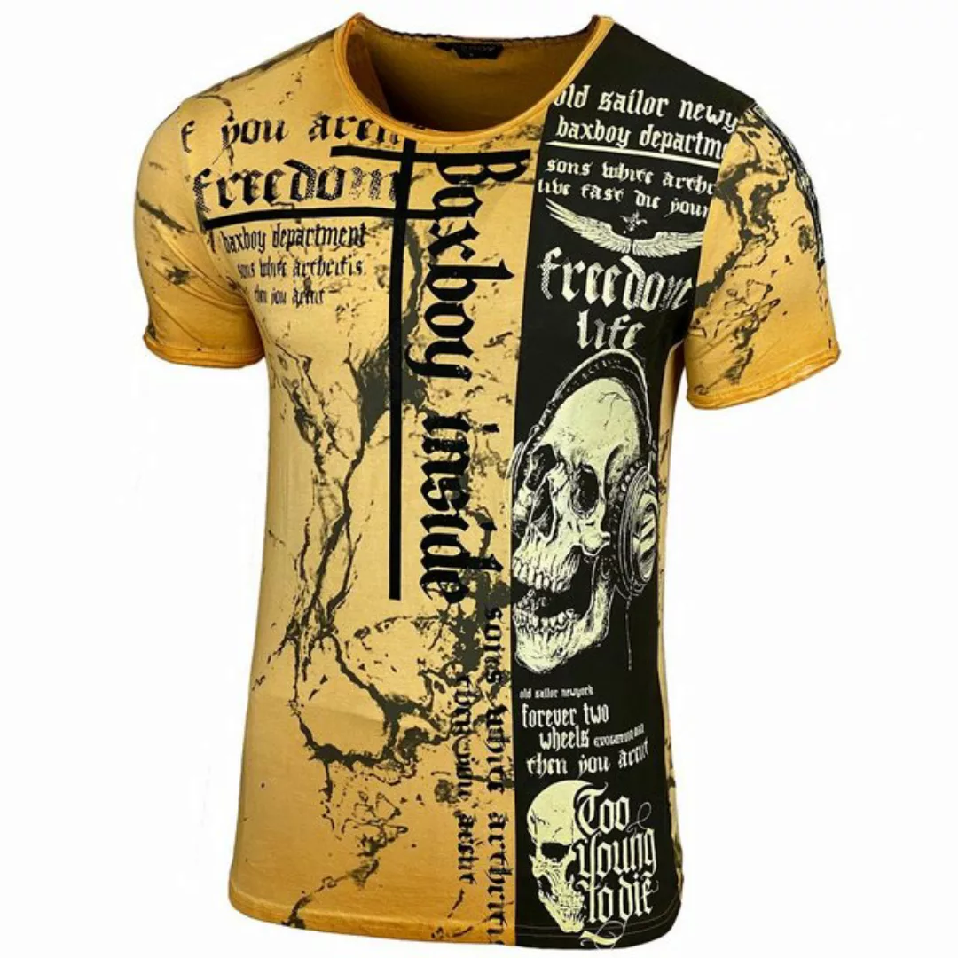 Baxboy T-Shirt Baxboy T-Shirt mit coolem Freedom Allover-Print günstig online kaufen