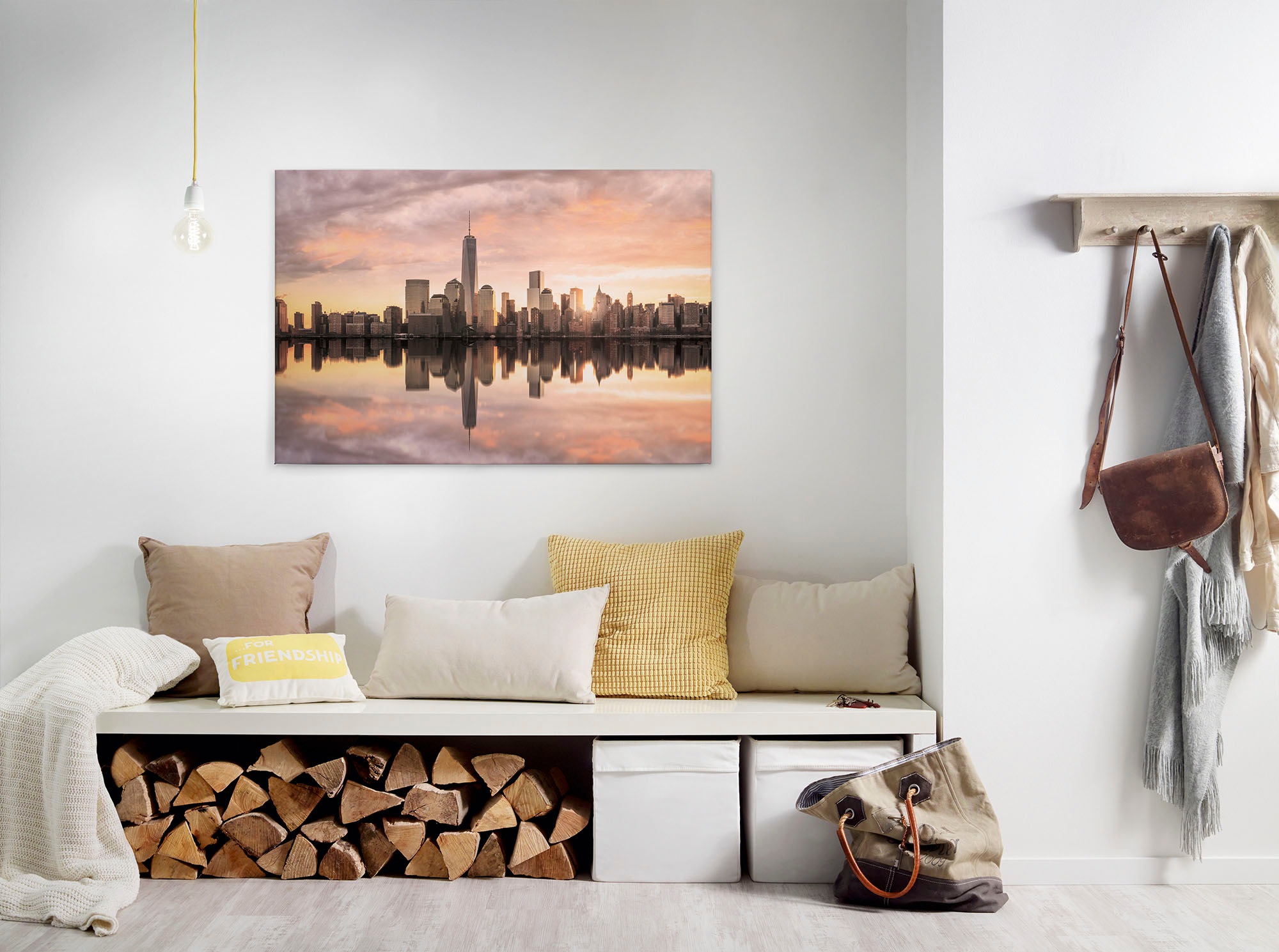 A.S. Création Leinwandbild "Skyline NY", Kunst-New York-Kinder, (1 St.), Sk günstig online kaufen