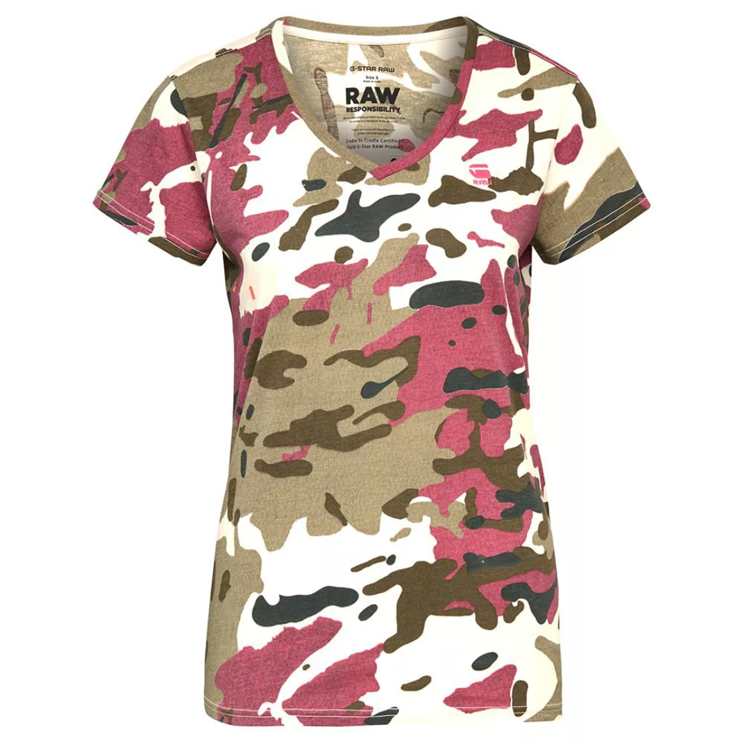 G-star All Over Camo Print Kurzärmeliges T-shirt S Whitebait Pop Multi Camo günstig online kaufen