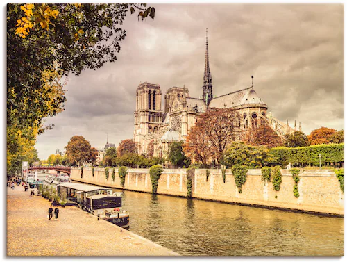 Artland Leinwandbild "Paris Notre-Dame I", Frankreich, (1 St.), auf Keilrah günstig online kaufen