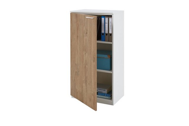 boho office® Aktenschrank be.smart 60 cm breit Tür links in weiß, Front in günstig online kaufen