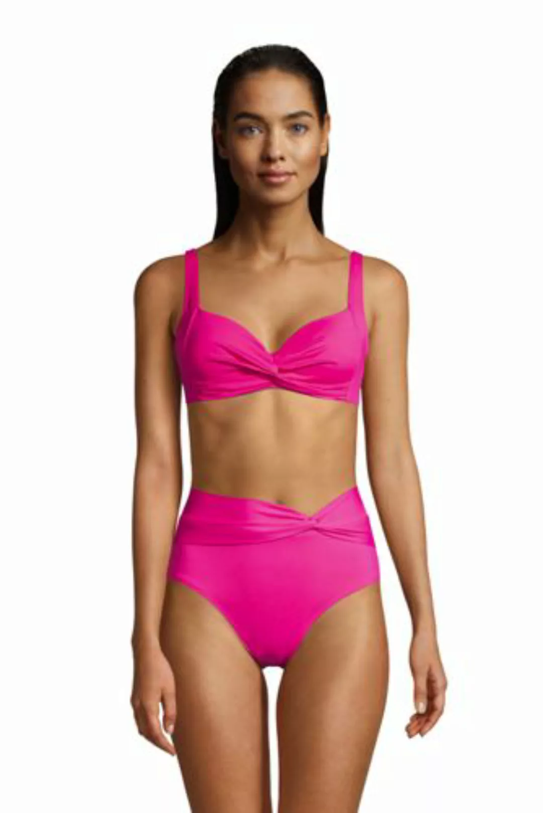 Bikinitop CHLORRESISTENT, Damen, Größe: XS Normal, Pink, Lycra, by Lands' E günstig online kaufen