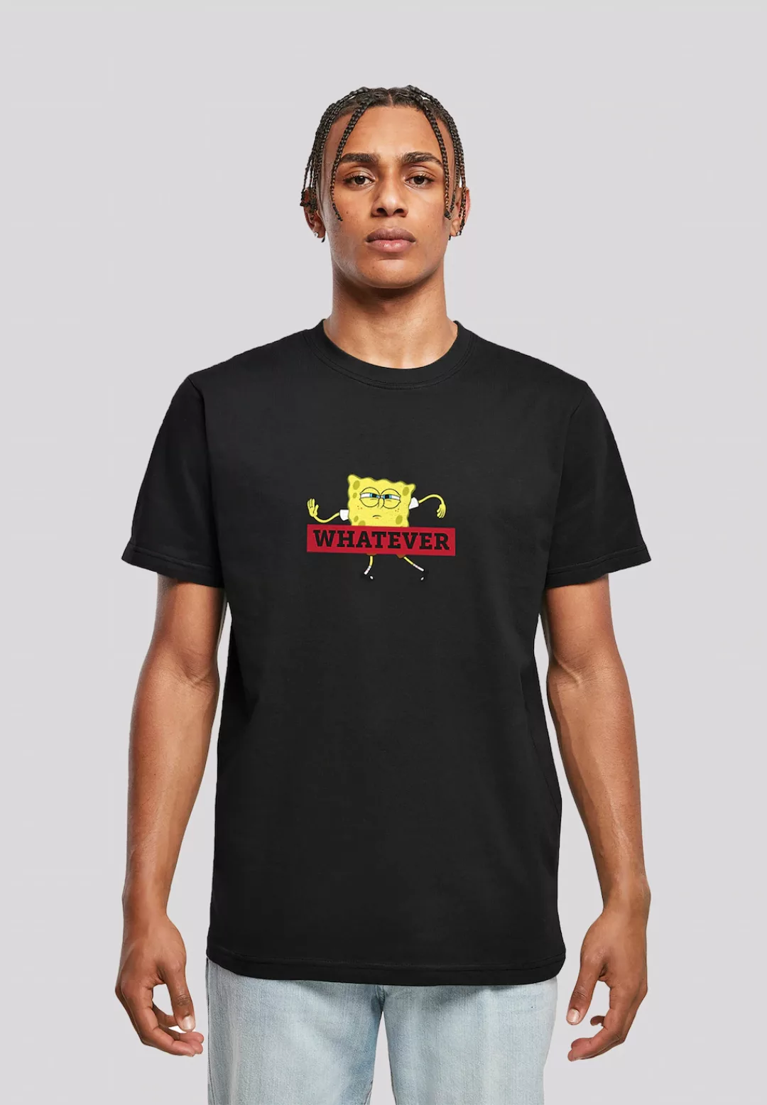 F4NT4STIC T-Shirt "Spongebob Schwammkopf WHATEVER", Herren,Premium Merch,Re günstig online kaufen