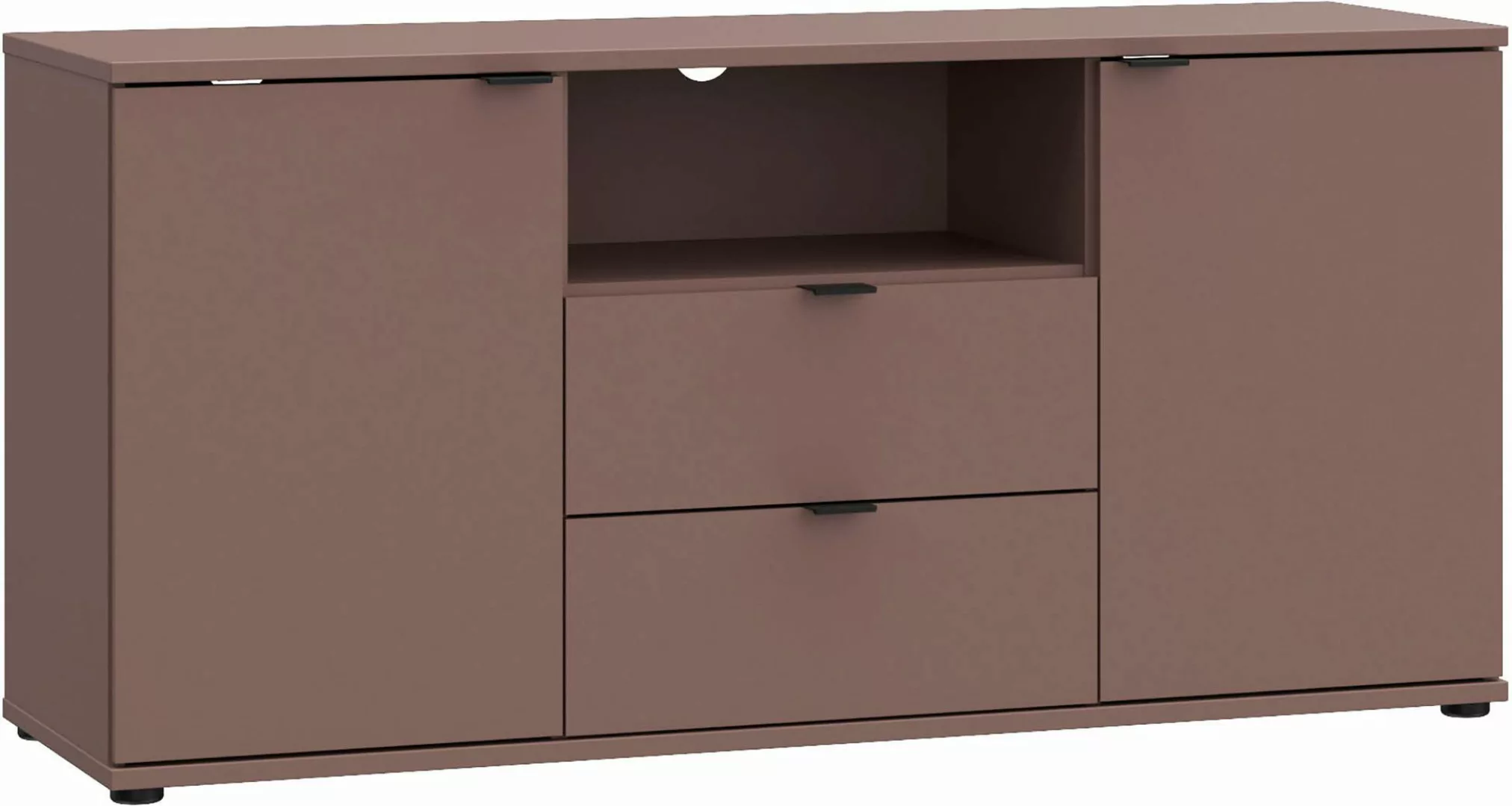 FORTE Lowboard "Ganymede", (Breite 129,8cm), TV Board, Stauraum, Schublade; günstig online kaufen