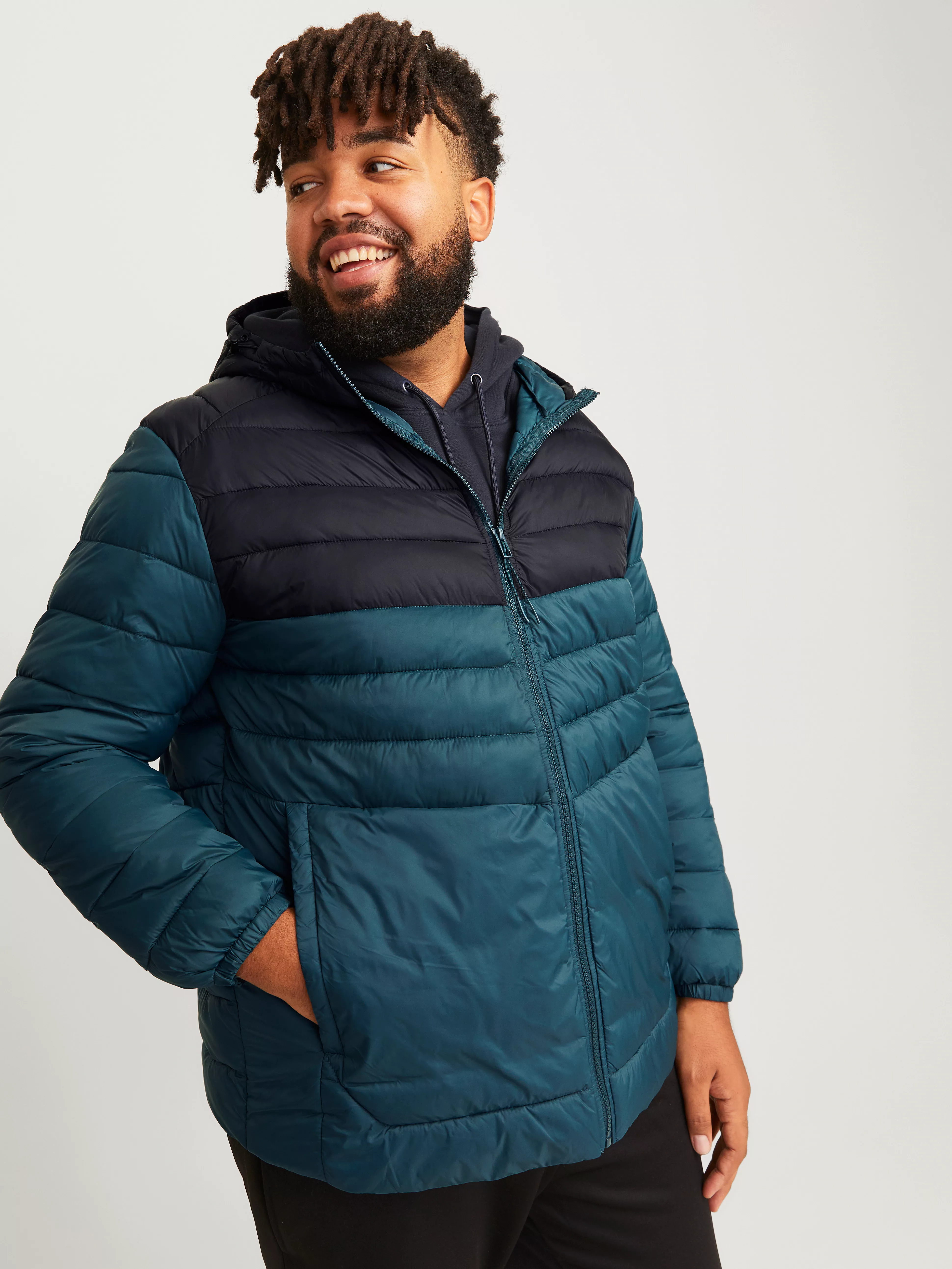 Jack & Jones PlusSize Steppjacke "JJESPRINT PUFFER HOOD NOOS PLS", ohne Kap günstig online kaufen