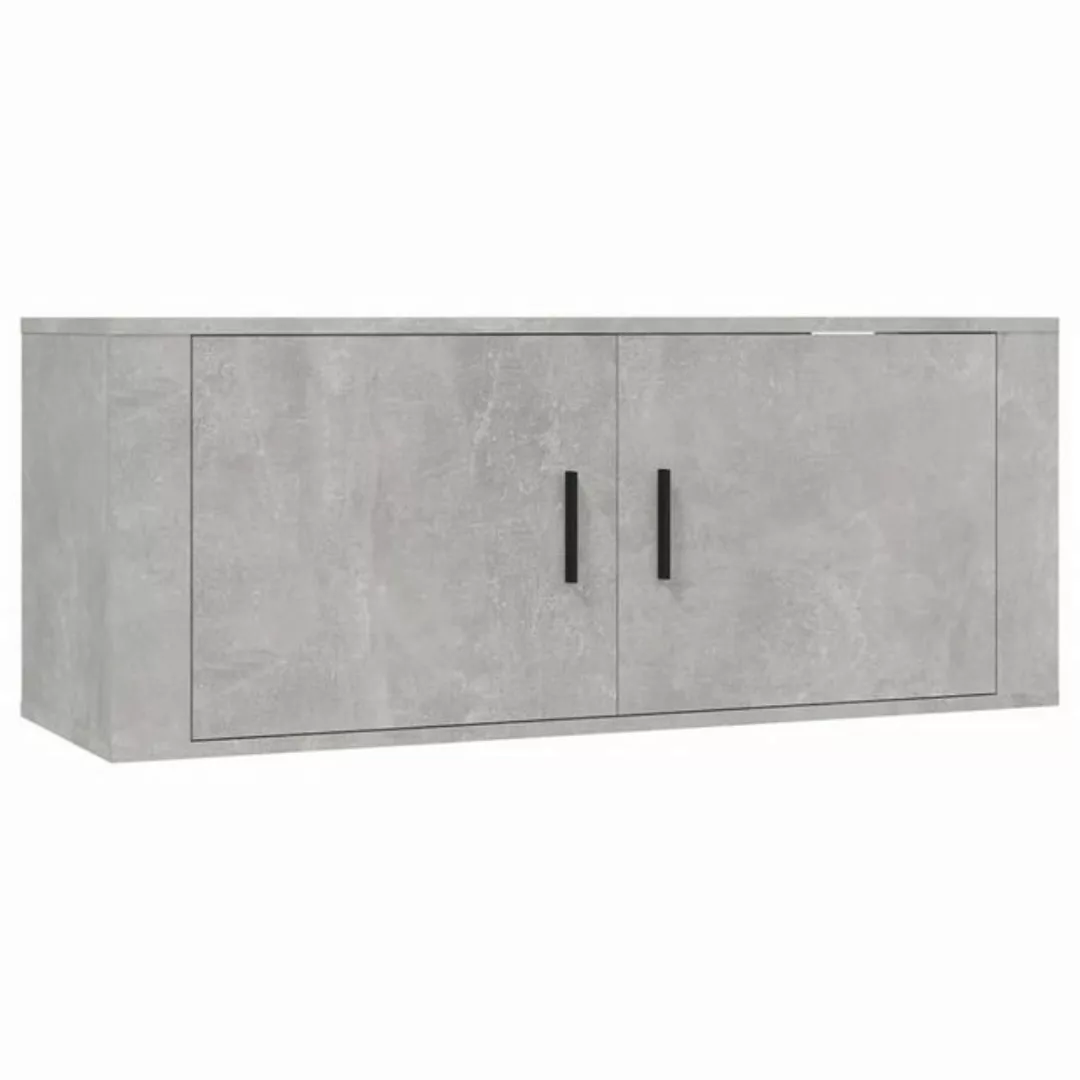 furnicato TV-Schrank TV-Wandschrank Betongrau 100x34,5x40 cm (1-St) günstig online kaufen