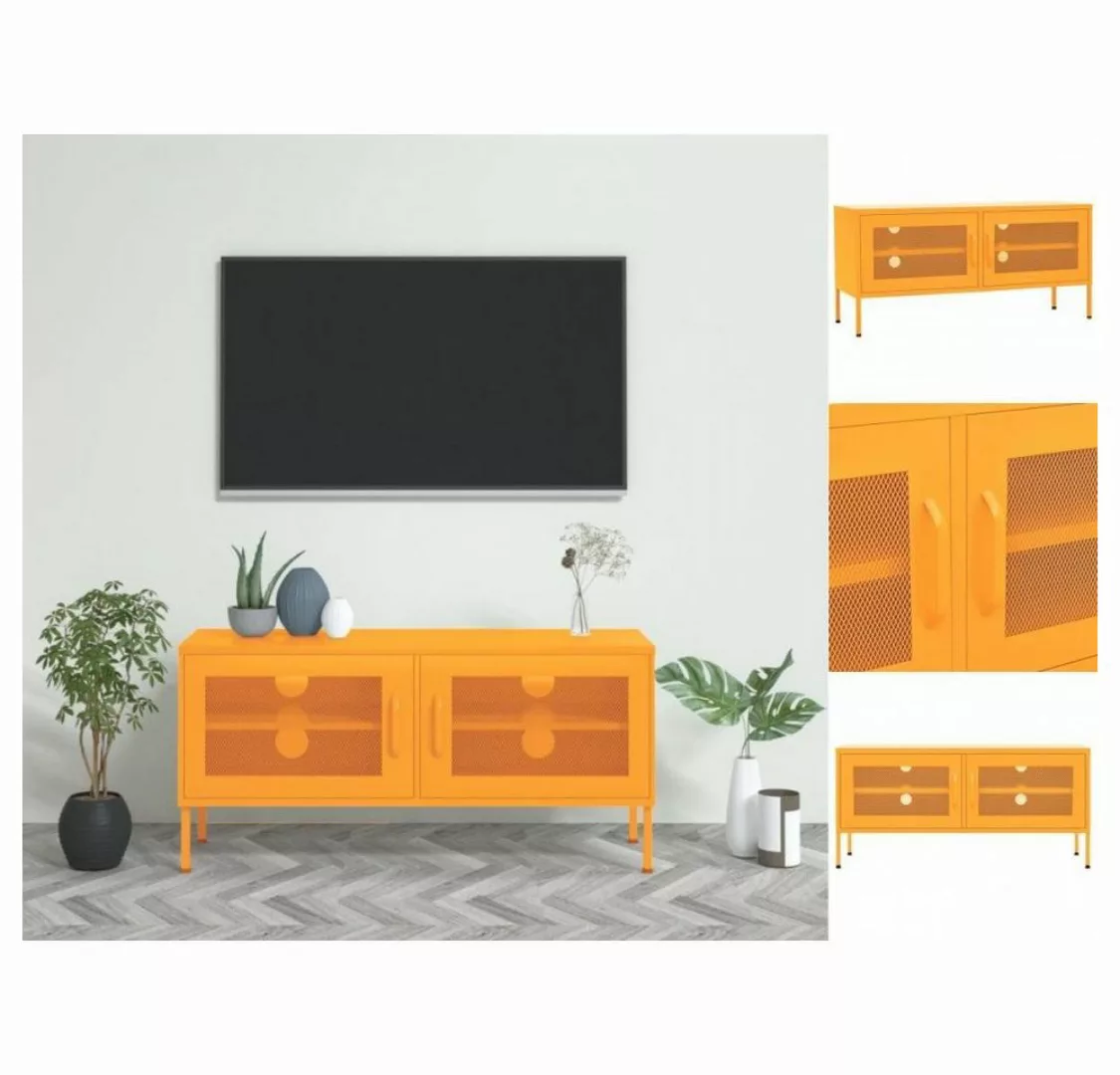 vidaXL TV-Schrank TV-Schrank Senfgelb 105x35x50 cm Stahl Lowboard günstig online kaufen