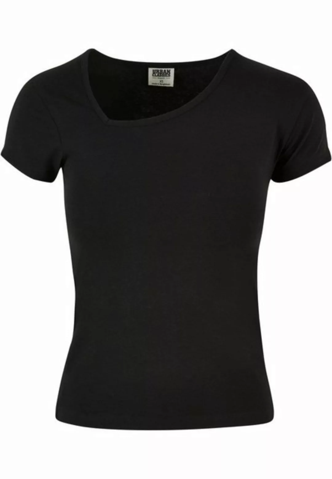 URBAN CLASSICS T-Shirt Urban Classics Damen Ladies Organic Asymmetric Neckl günstig online kaufen
