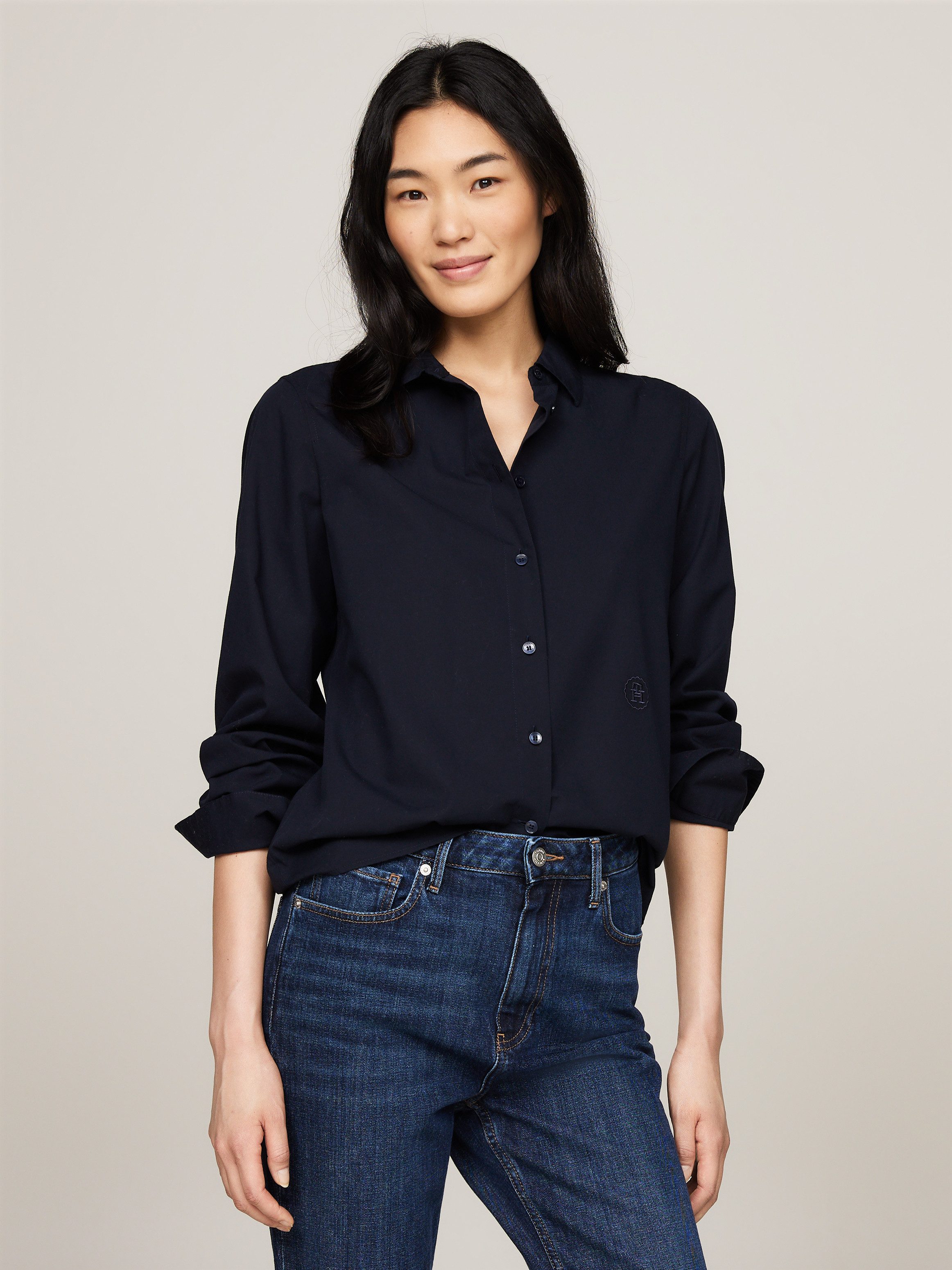 Tommy Hilfiger Hemdbluse ESS POPLIN REGULAR günstig online kaufen