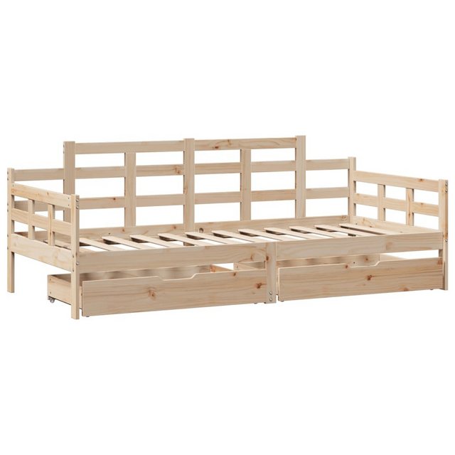 vidaXL Bett Tagesbett mit Schubladen 80x200 cm Massivholz Kiefer günstig online kaufen