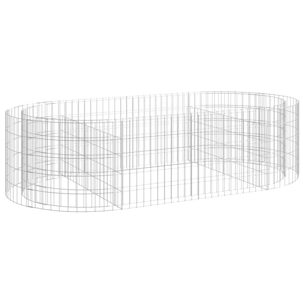 vidaXL Hochbeet Gabionen-Hochbeet Verzinktes Eisen 200x100x50 günstig online kaufen
