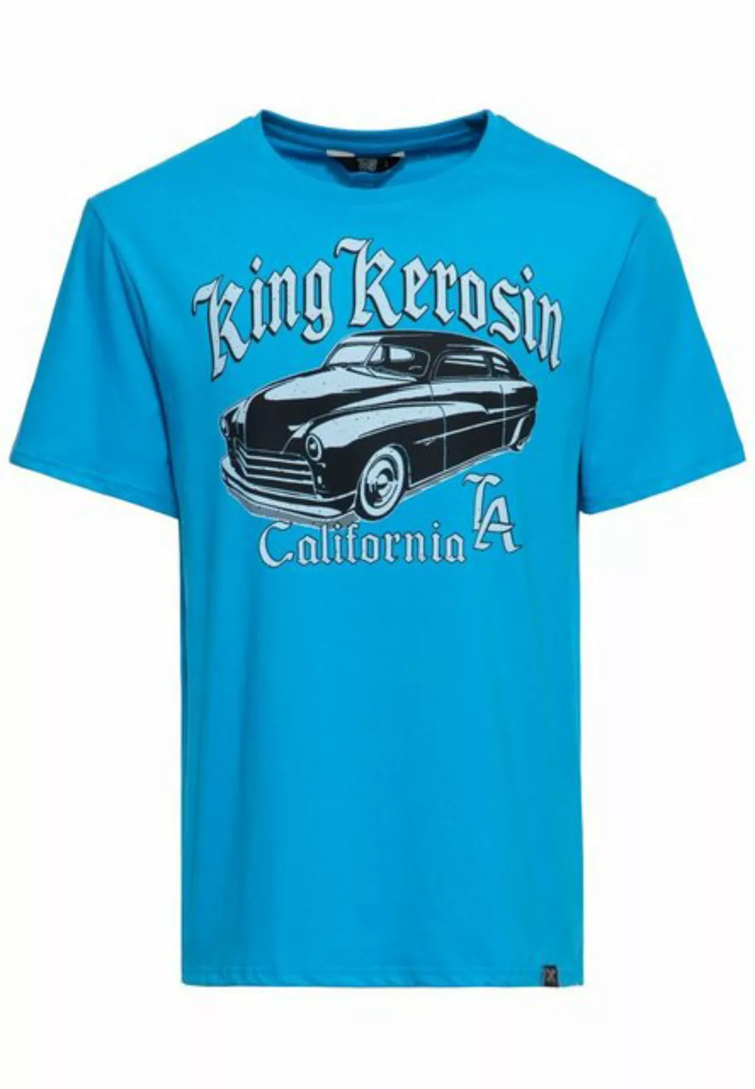 KingKerosin Print-Shirt California Greaser (1-tlg) Front Print im Retro Mus günstig online kaufen