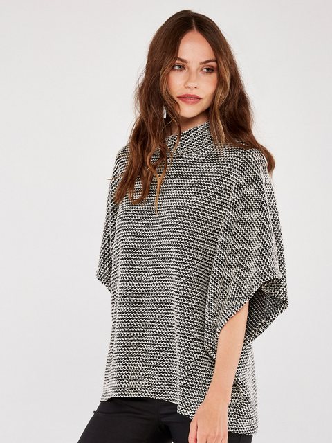 Apricot Strickcape aus Bouclé, (1-tlg) mit Rollkragen günstig online kaufen