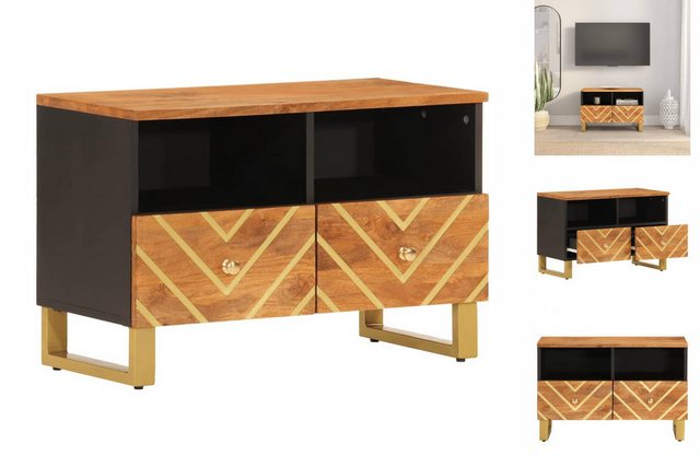 vidaXL TV-Schrank TV Schrank Sideboard Schrank Braun und Schwarz 70x33,5x46 günstig online kaufen