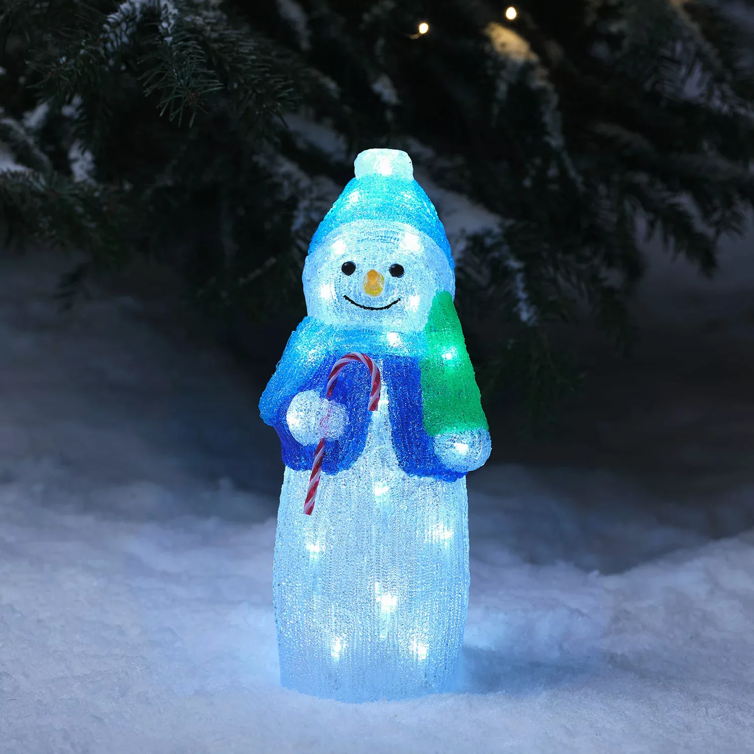 LED Acryl Weihnachtsfigur außen Freezy der Schneemann günstig online kaufen