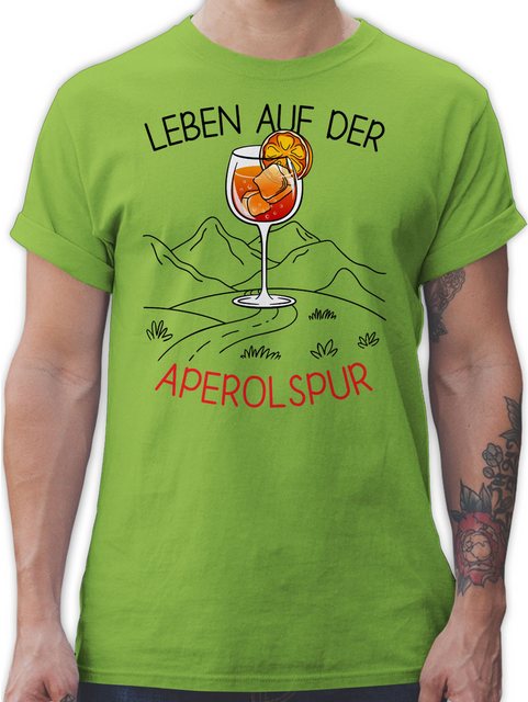 Shirtracer T-Shirt Leben auf der Aperolspur, Aperolaf, Aperol Geschenk Part günstig online kaufen