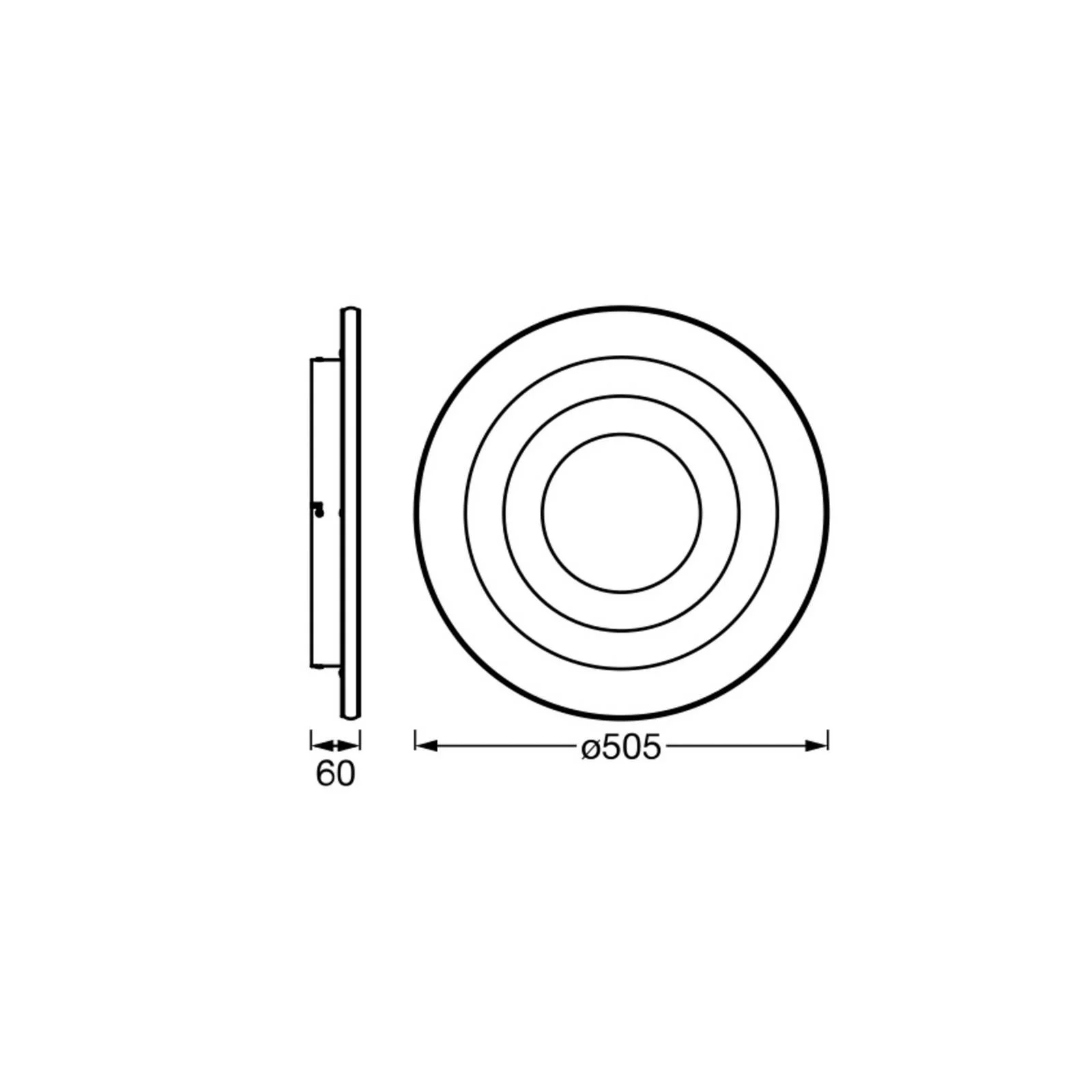 OSRAM LED-Deckenlampe ORBIS SPIRAL LOOP 51 cm weiß Sidelight günstig online kaufen