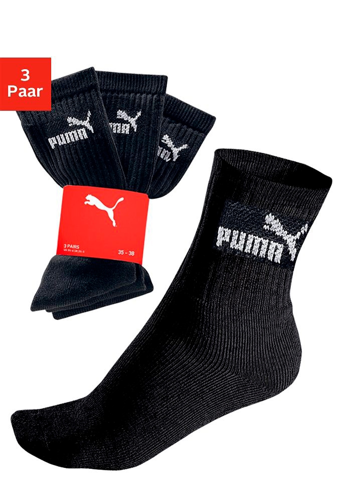 PUMA Freizeitsocken, (3 Paar), in strapazierfähiger Qualität günstig online kaufen