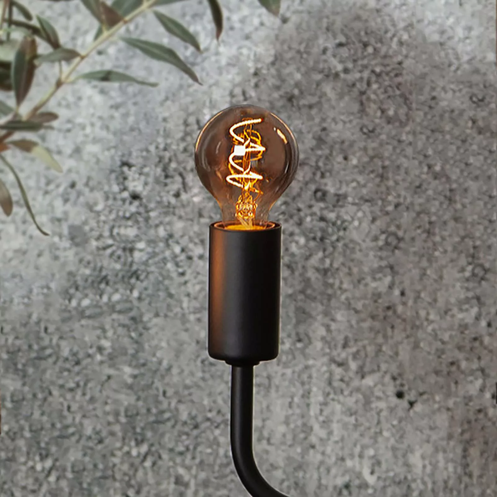 LED-Lampe P45 E14 3W 1.800K rauchgrau günstig online kaufen