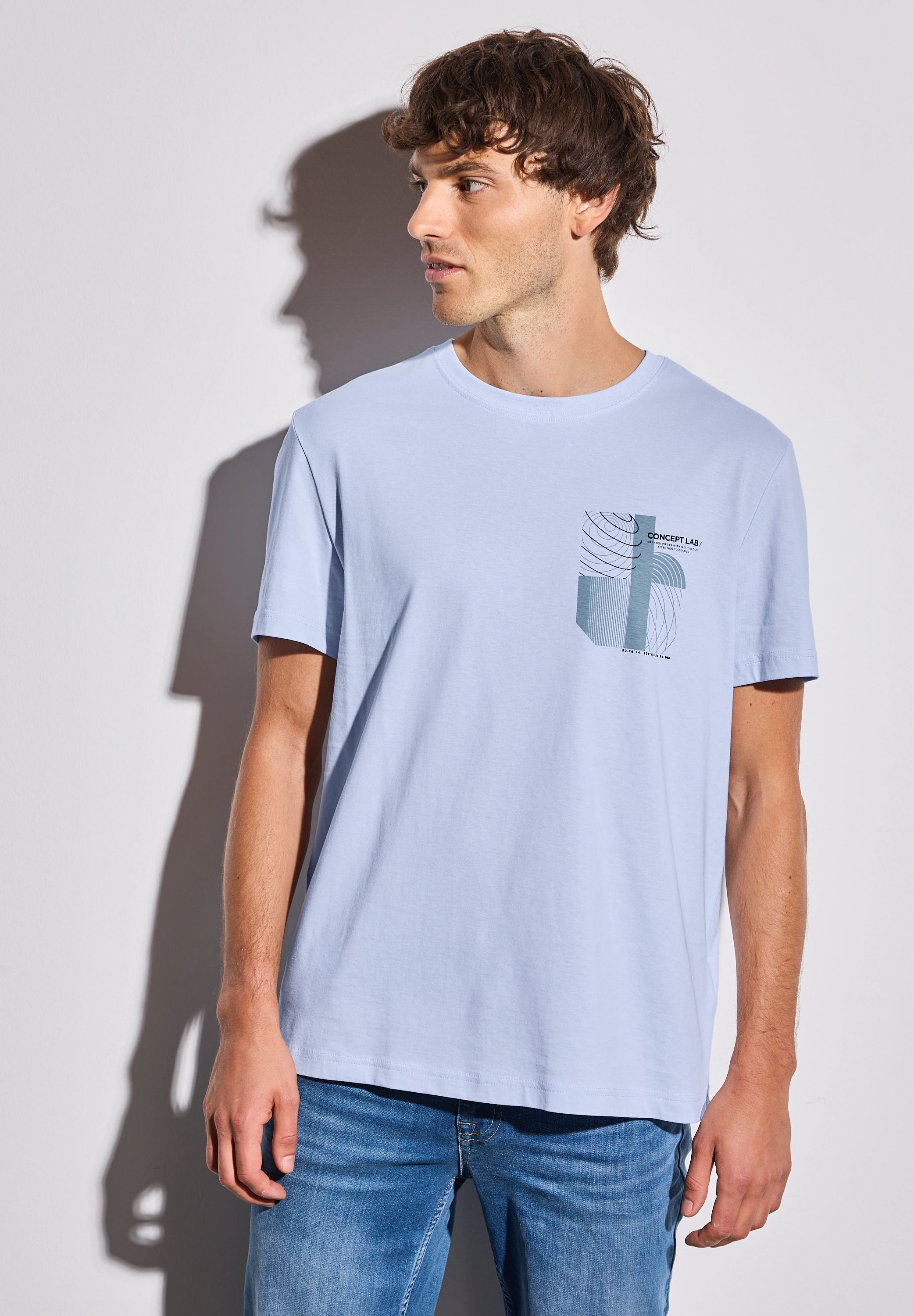STREET ONE MEN T-Shirt, mit Rundhalsausschnitt günstig online kaufen
