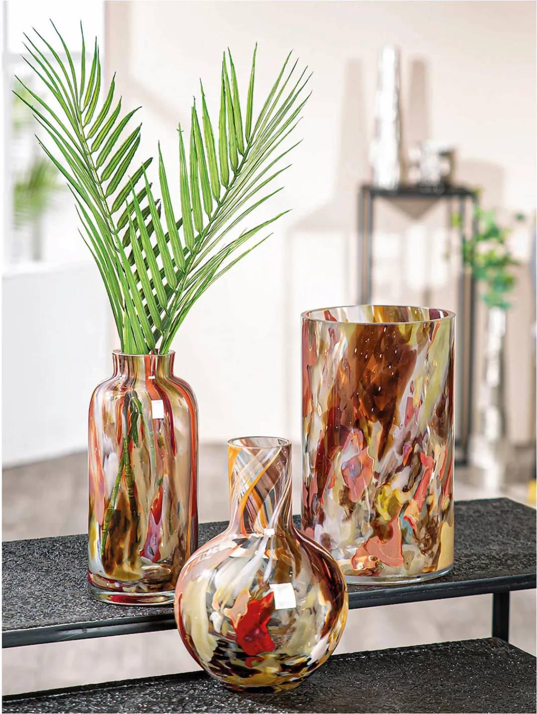 GILDE Tischvase "Vase Roslin Höhe ca. 24 cm", (1 St.), Europäische Handarbe günstig online kaufen