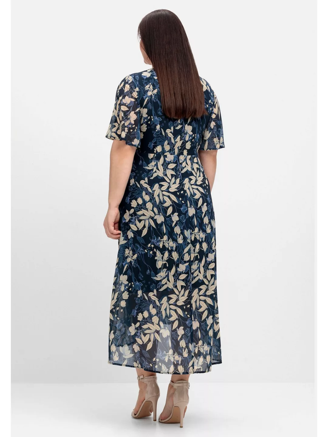 Sheego Abendkleid Große Größen aus Chiffon, in Wickeloptik günstig online kaufen