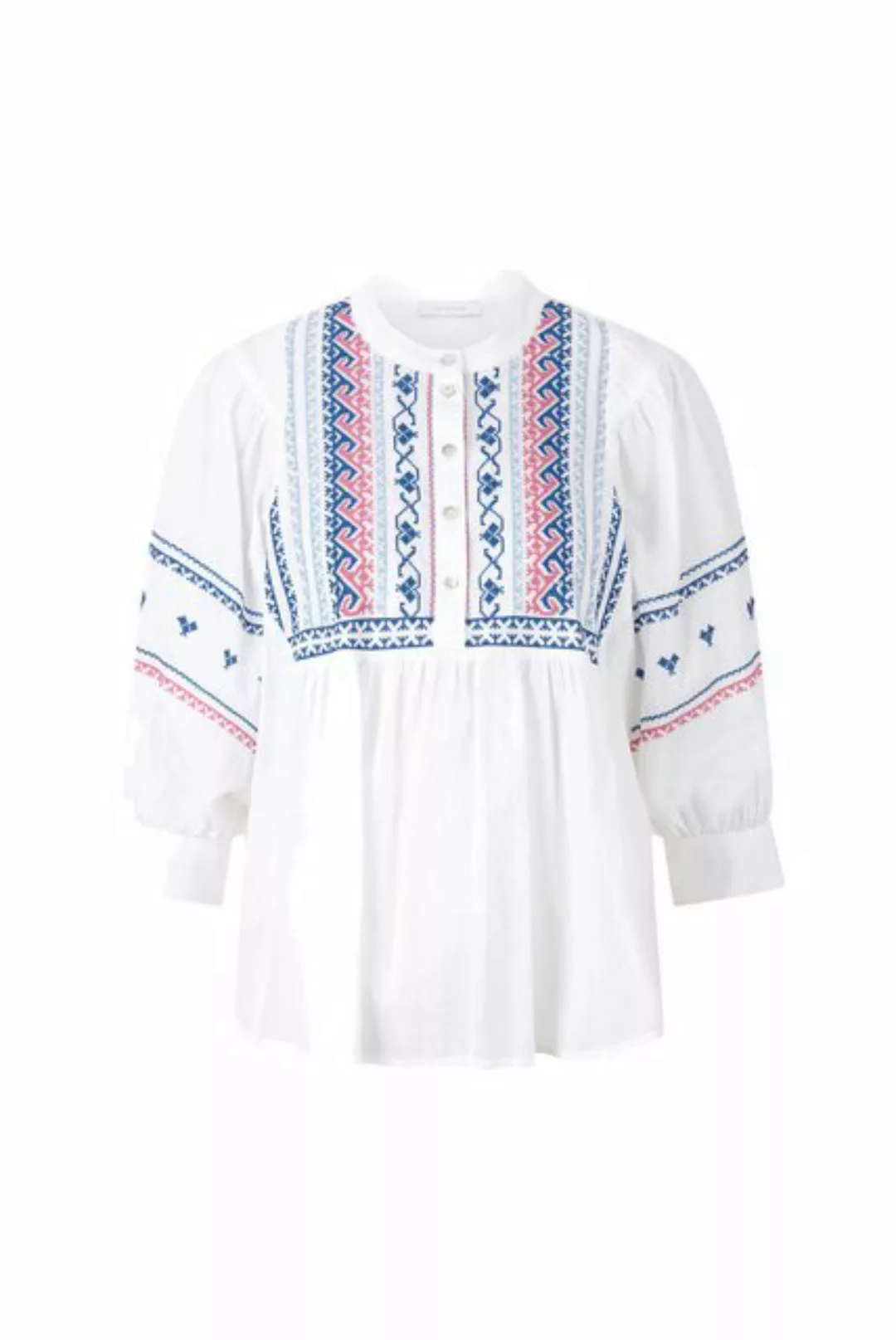 Rich & Royal Blusentop blouse with embroidery organic, white günstig online kaufen