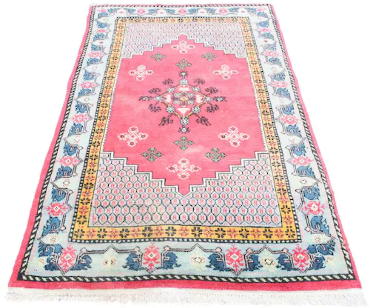 morgenland Wollteppich »Heriz Teppich handgeknüpft rosa«, rechteckig günstig online kaufen