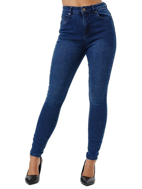 Tazzio High-waist-Jeans F101 Damen Skinny Fit Jeanshose günstig online kaufen