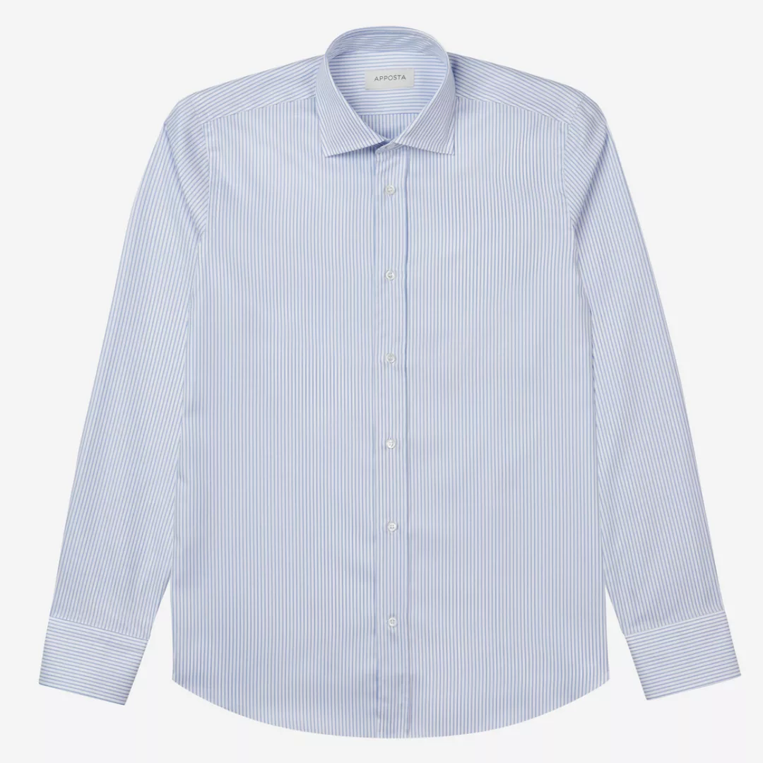 Hemd  einfarbig  hellblau 100% baumwolle fleckenabweisende twill doppelt ge günstig online kaufen