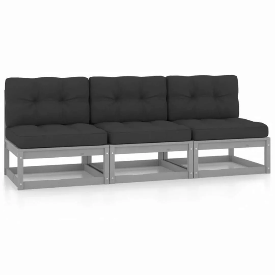 3-sitzer-sofa Mit Kissen Kiefer Massivholz günstig online kaufen