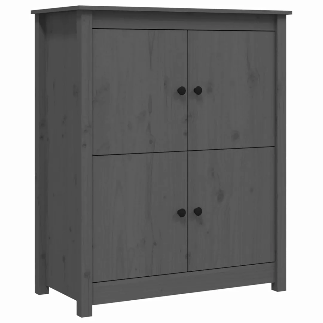 Vidaxl Sideboard Grau 83x41,5x100 Cm Massivholz Kiefer günstig online kaufen