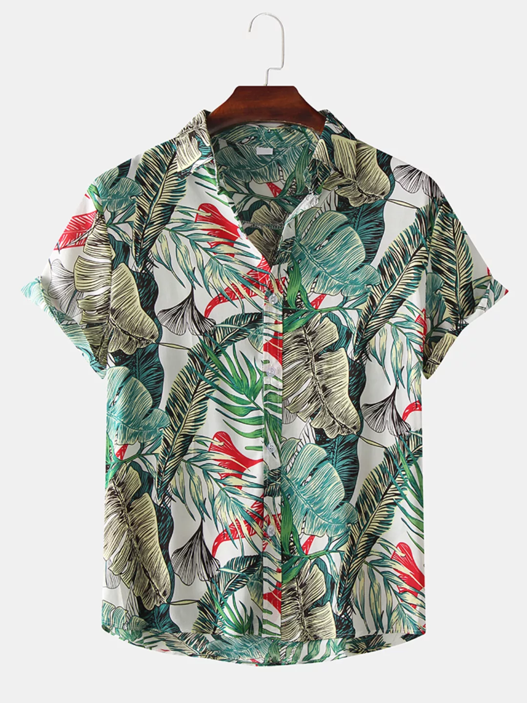 Herren Casual Holiday Beach Blumendruck Kurzarmhemden günstig online kaufen