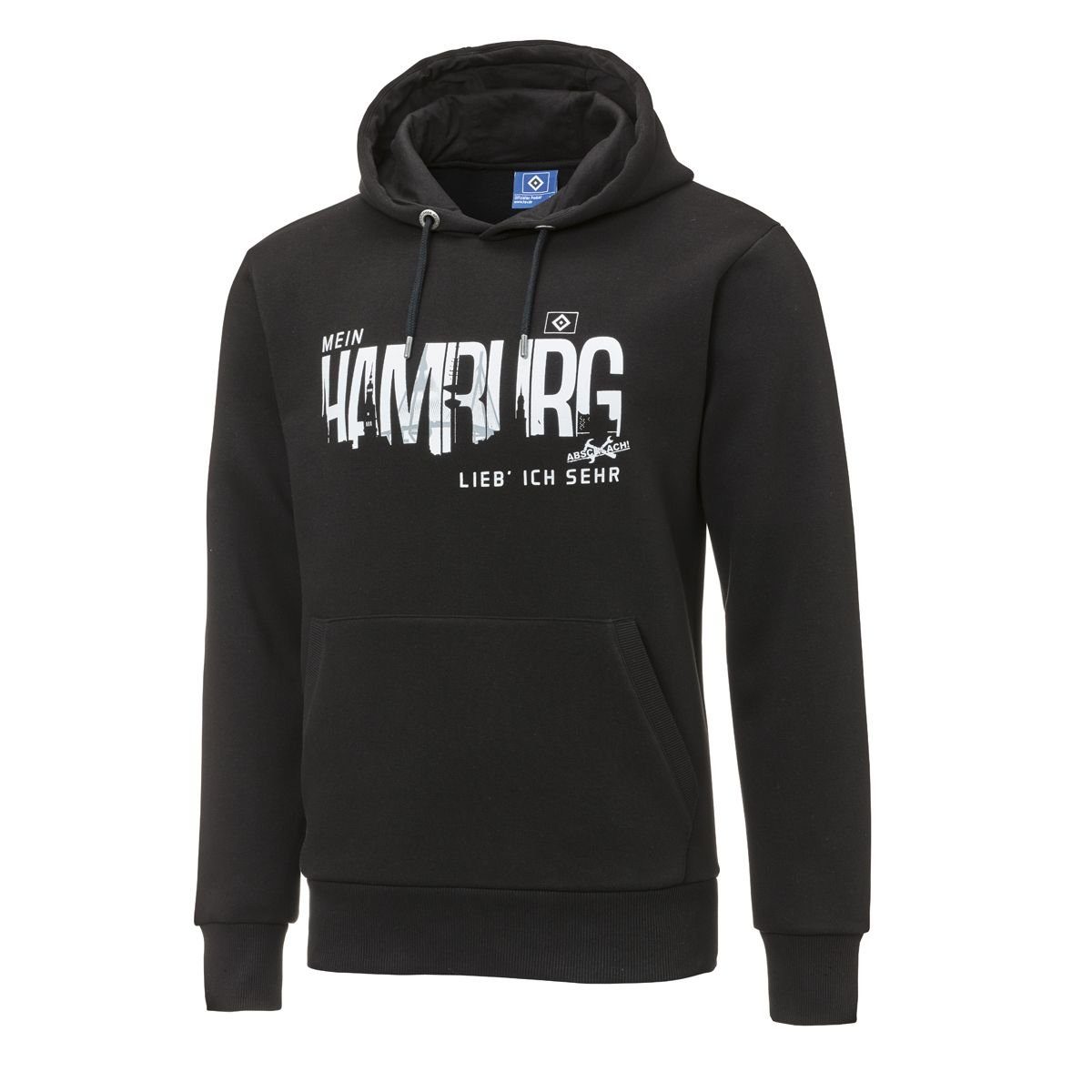 HSV Kapuzenpullover Hoodie Mein Hamburg-Abschlach! (Schwarz) günstig online kaufen