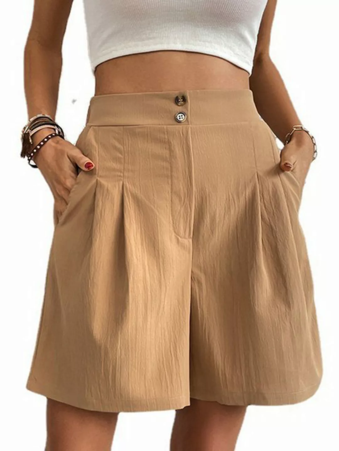 ZWY 2-in-1-Shorts Lockere Hosenlässige Damen-Shorts mit hoher Taille und we günstig online kaufen