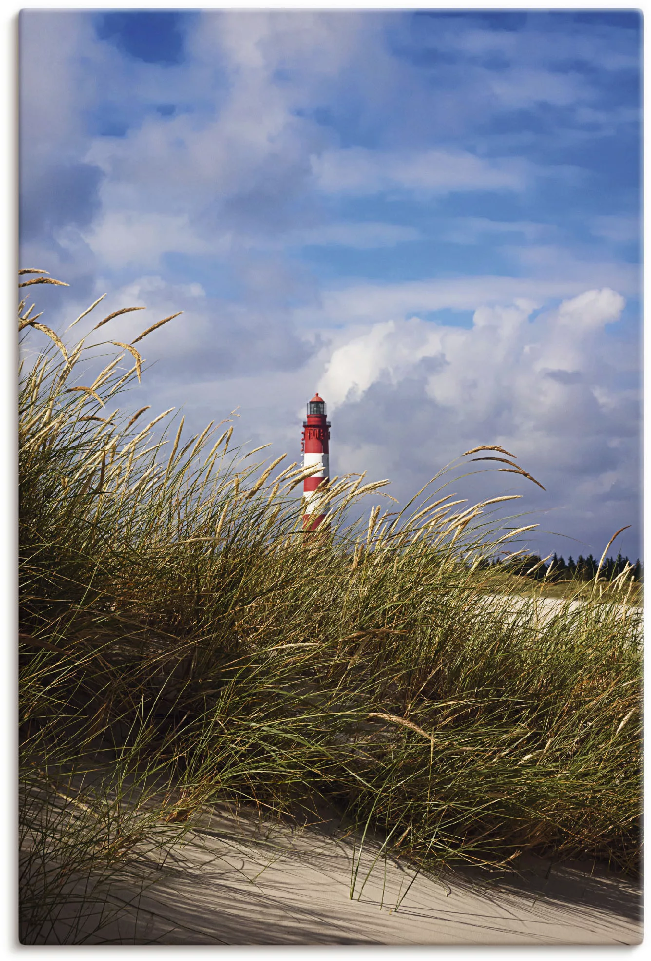 Artland Wandbild "Sommerimpression Amrumer Leuchtturm", Gebäude, (1 St.), a günstig online kaufen