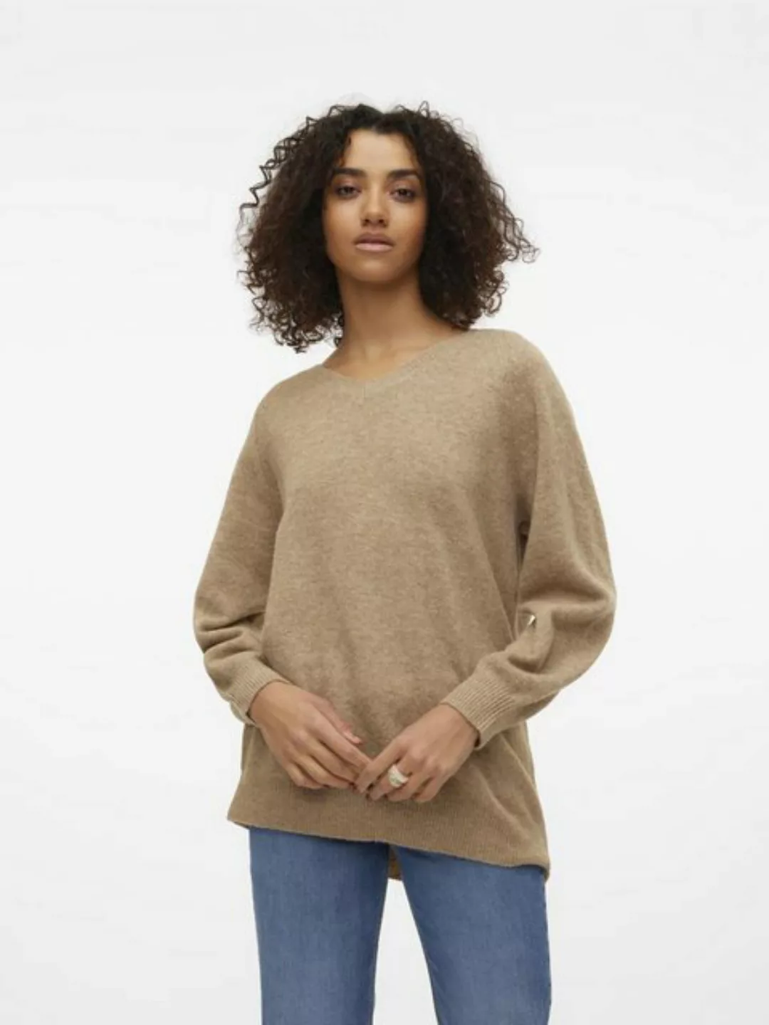 Vero Moda Strickpullover VMLEAF (1-tlg) Plain/ohne Details günstig online kaufen