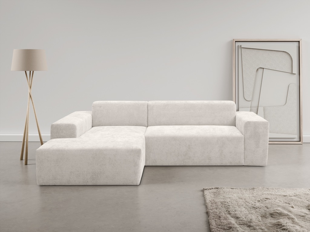 WERK2 Ecksofa "Zeus-L modern und zeitlos, Breite 253cm, bequemes Sofa", Cur günstig online kaufen