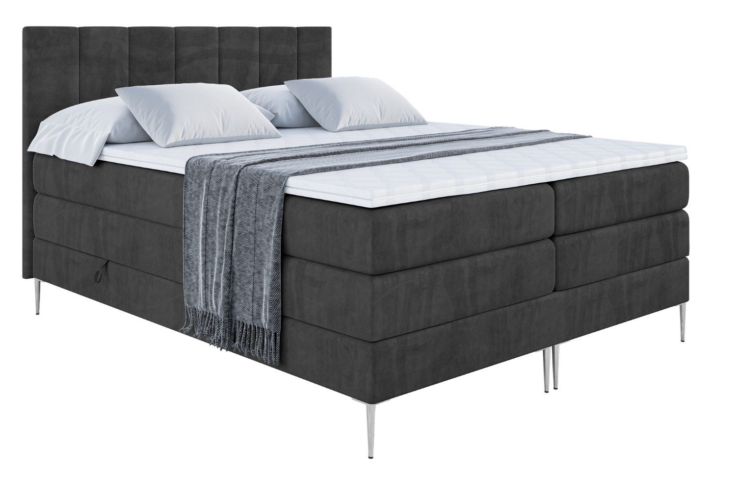 ALTDECOR Boxspringbett MOETI-F KING (Multipocket-Matratze H4, günstig online kaufen