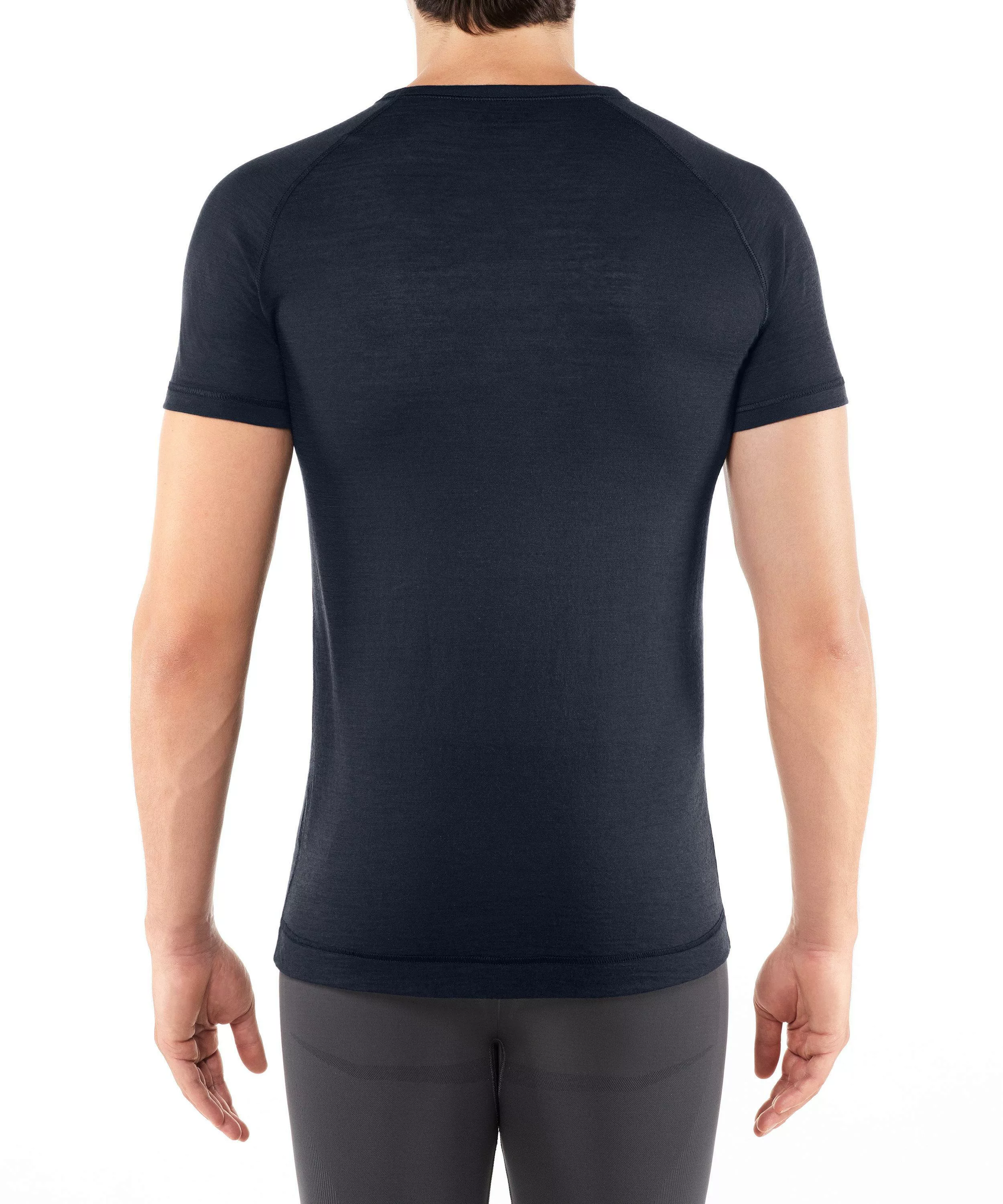 FALKE Herren Kurzarmshirt Silk-Wool, L, Blau, Uni, Wolle, 33423-611604 günstig online kaufen