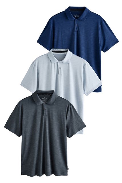 Next Poloshirt 3er-Pack Active Golf Mesh-Poloshirts (3-tlg) günstig online kaufen