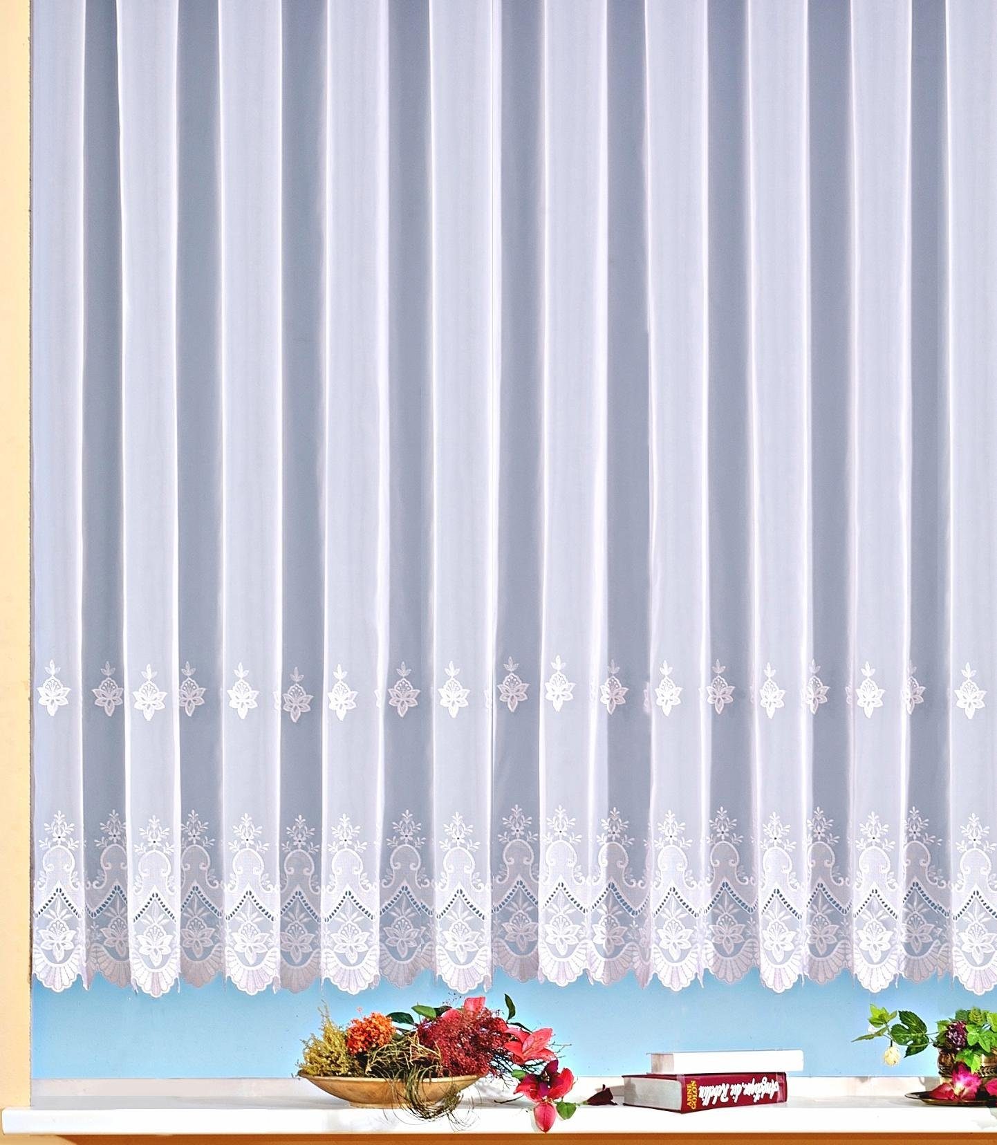 Weckbrodt Gardine »Berlin«, (1 St.), echte Stickerei, Voile, transparent, B günstig online kaufen
